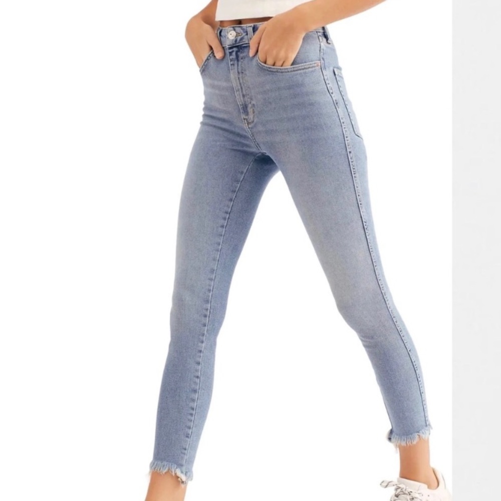NWT Free people Raw Hem High Rise Jean